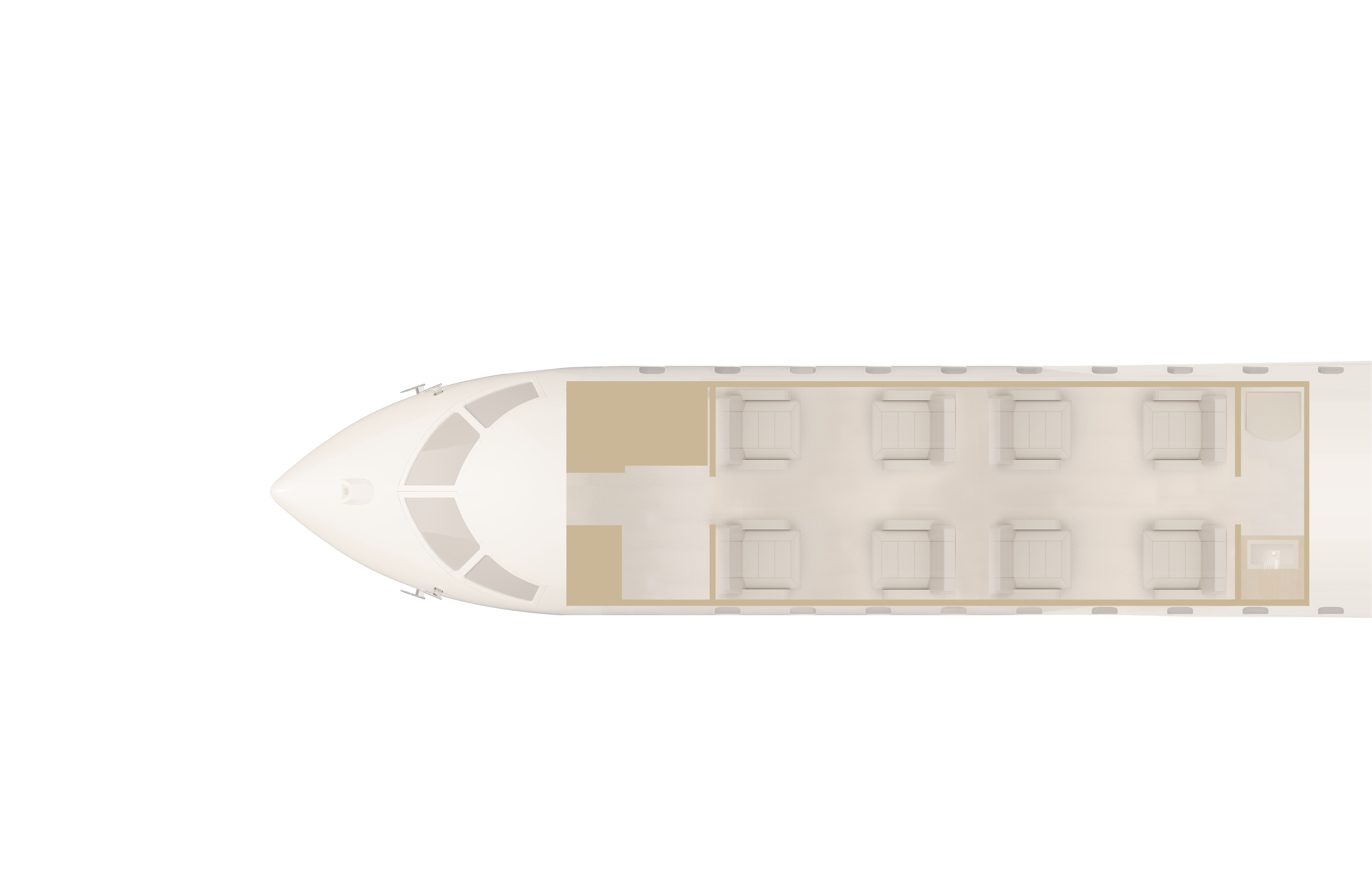 Challenger 300 Cabin Layout