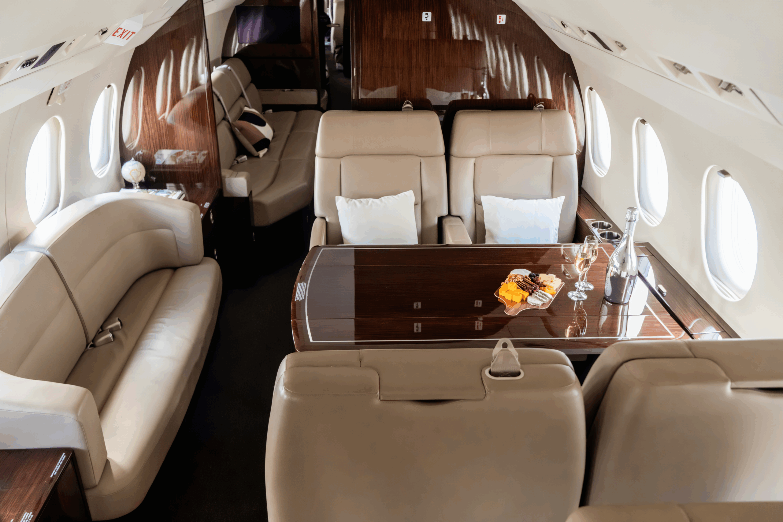 Falcon 900 LX Charter Interior